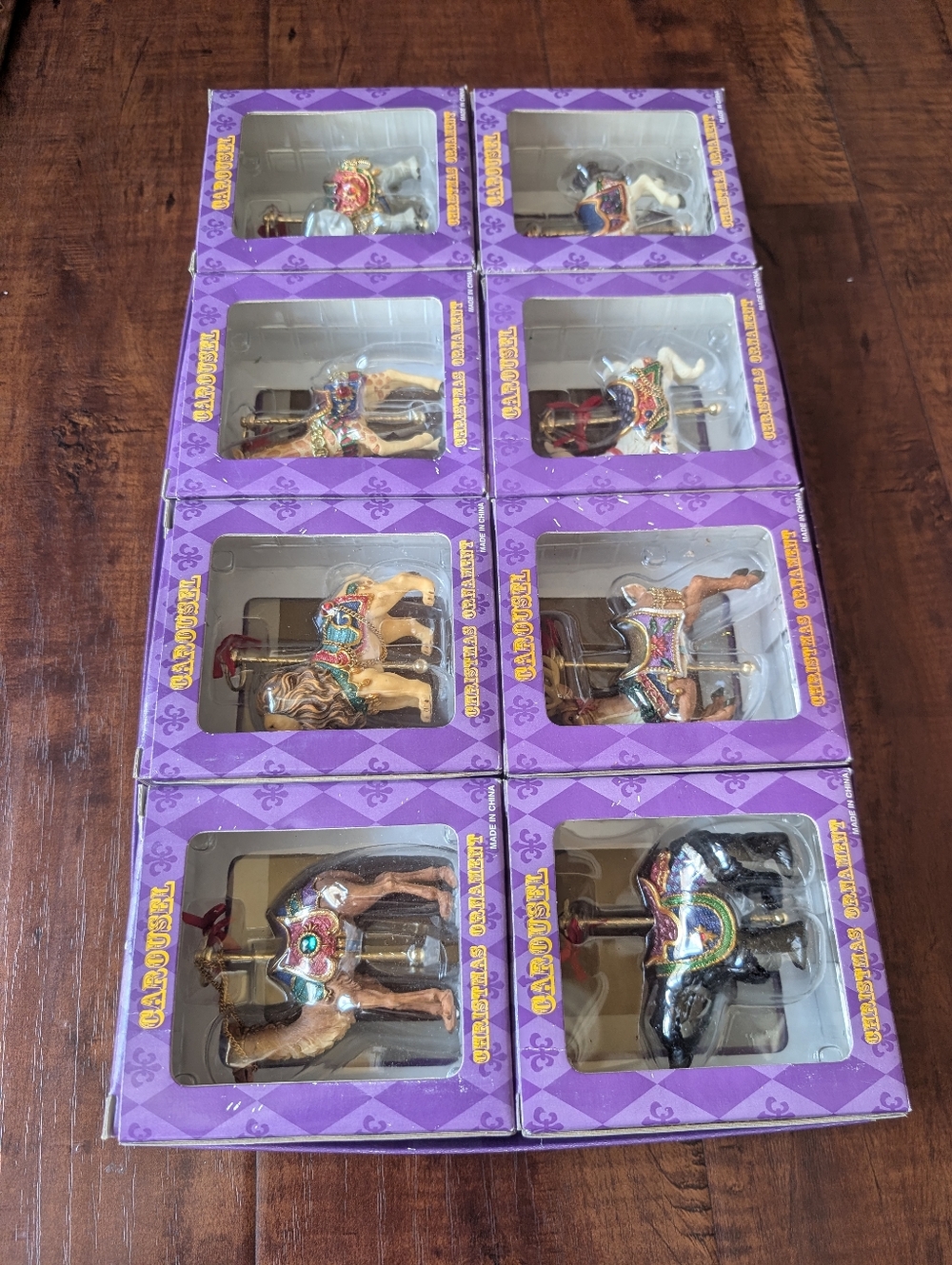 Carousel Horse Collectible Toy Set - Purple Box